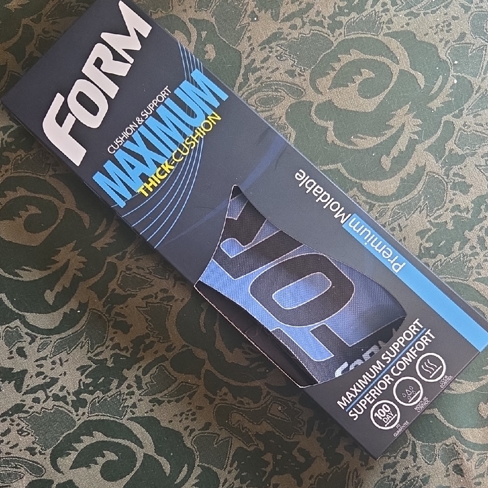 Form Cushion & Support Maximum Cushion Insoles. Moldable NIB
